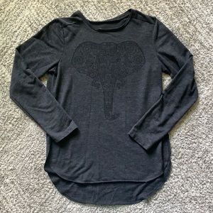 Boho Elephant 3/4 Sleeve Shirt